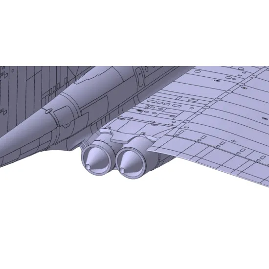 Tupolev-144D Charger Soviet Supersonic Passenger Aircraft 1/144 ICM 14402