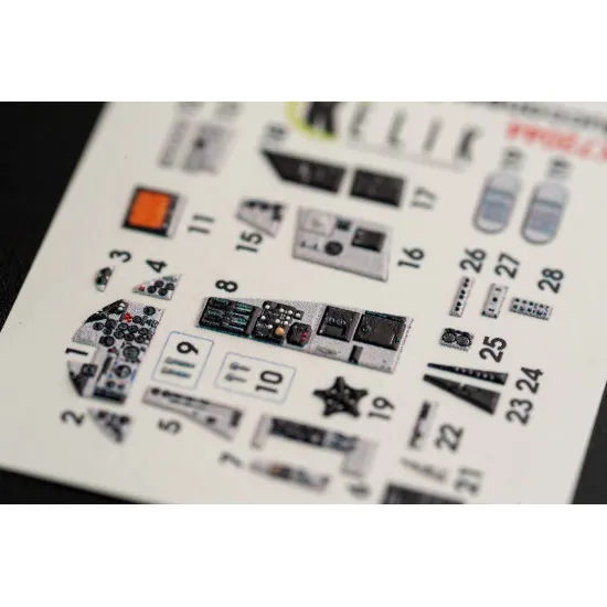 Kelik K72044 1/72 Blackburn Buccaneer S 2c Interior 3d Decals For Airfix Kit