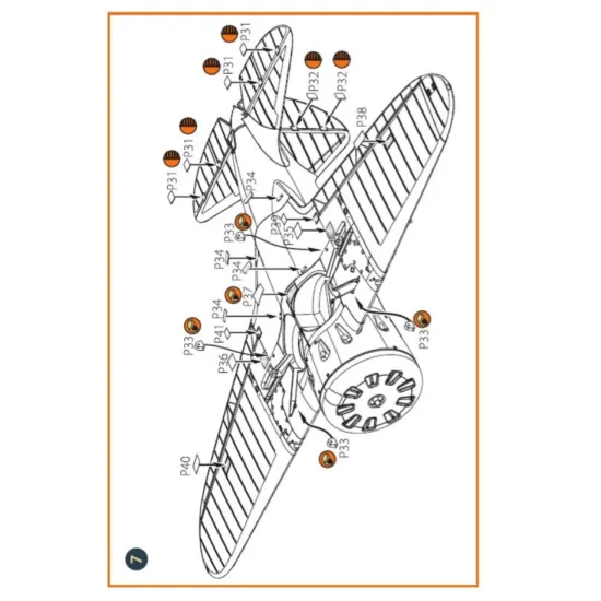 Clear Prop 48023 1/48 I 16 Type 5 Exterior Pe Parts For Cp Kits