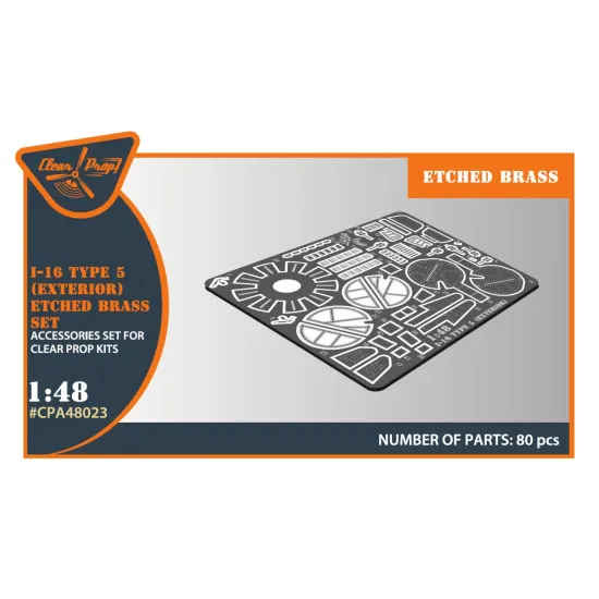 Clear Prop 48023 1/48 I 16 Type 5 Exterior Pe Parts For Cp Kits
