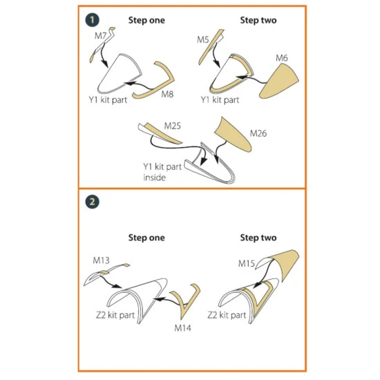 Clear Prop 72089 1/72 F 2a Fighter Double Sided Painting Mask On Yellow Kabuki Paper For Finemolds Kits
