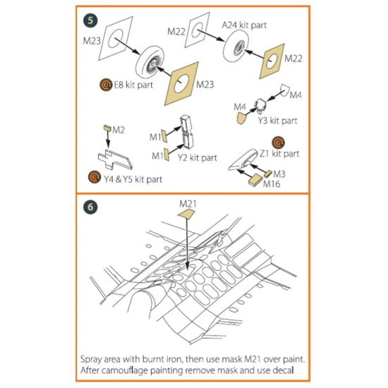 Clear Prop 72089 1/72 F 2a Fighter Double Sided Painting Mask On Yellow Kabuki Paper For Finemolds Kits