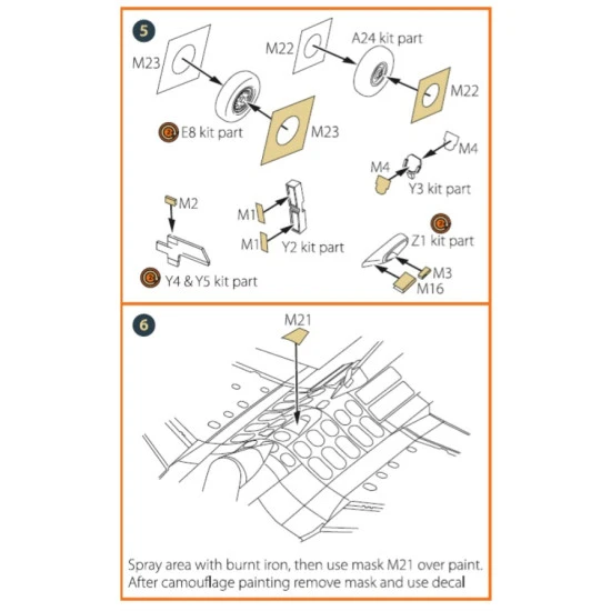 Clear Prop 72089 1/72 F 2a Fighter Double Sided Painting Mask On Yellow Kabuki Paper For Finemolds Kits