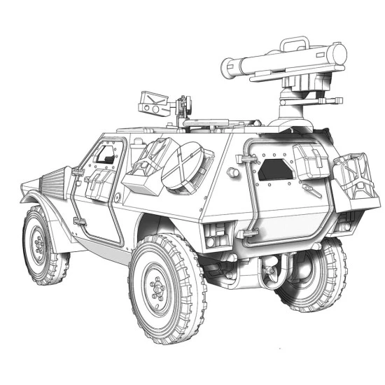 Ace 72421 1/72 Vbl Milan At Missile Carrier Plastic Model