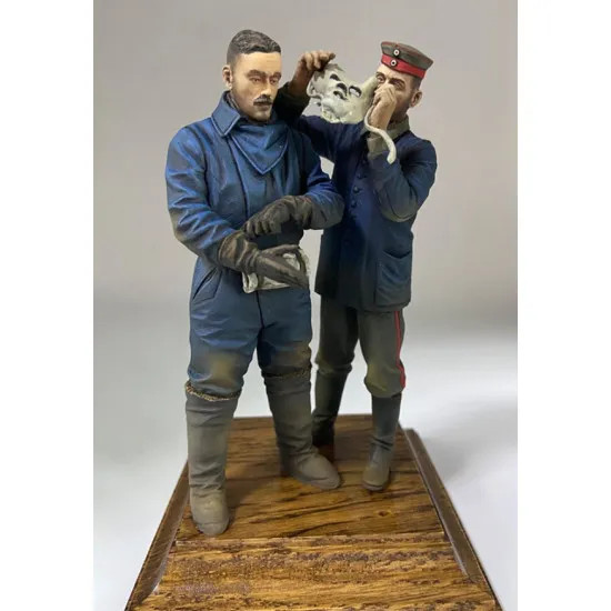 Print Scale Psf007 1/16 Historical Figures 110 Mm Rumpler Iv Pilot And Mechanic Great War