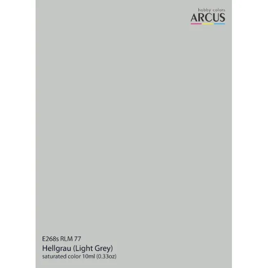 Arcus 268 Enamel Paint Luftwaffe 268 Rlm 77 Hellgrau Light Gray Saturated Color