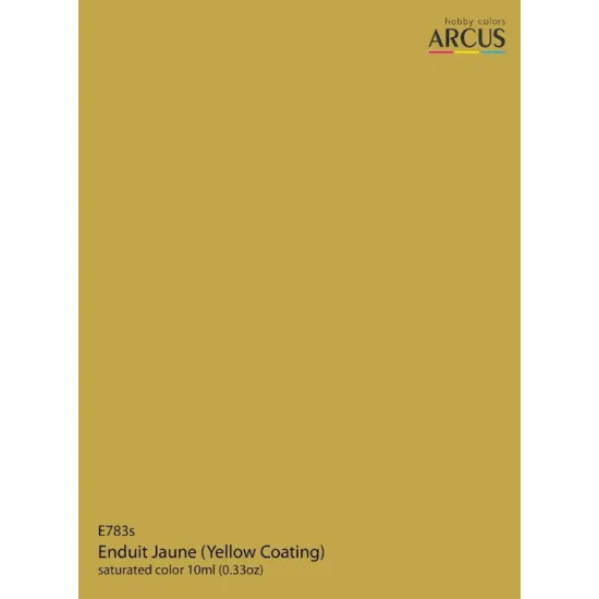 Arcus 783 Enamel Paint French Aviation Ww2 Enduit Jaune Yellow Coating Saturated Color