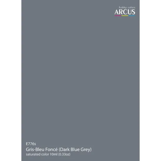 Arcus 776 Enamel Paint French Aviation Ww2 Gris-bleu Fonce Dark Blue Grey Saturated Color