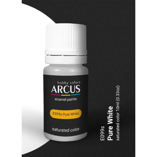 Arcus 099 Enamel Paint General Palette Pure White Saturated Color