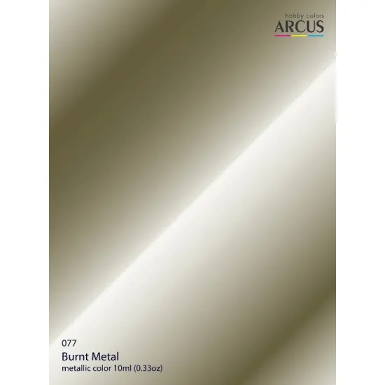 Arcus A077 Acrylic Paint Burnt Metal Saturated Color