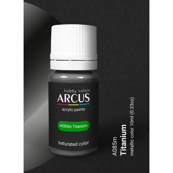 Arcus A085 Acrylic Paint Titanium Saturated Color