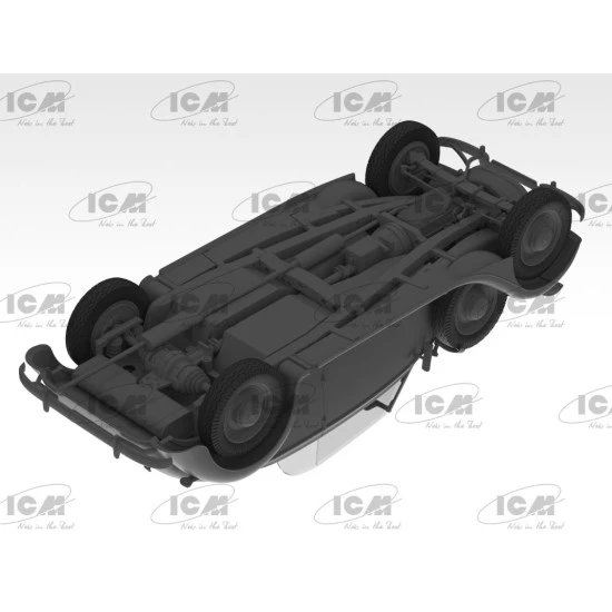 Icm 35542 1/35 Typ 320 W142 Wwii German Staff Car With Canopy Raised