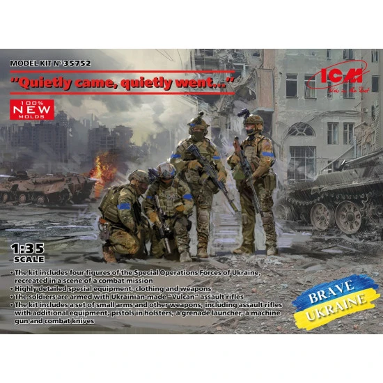 Icm 35752 1/35 Quietly Came Quietly Left Ukrainian Special Operations Forces