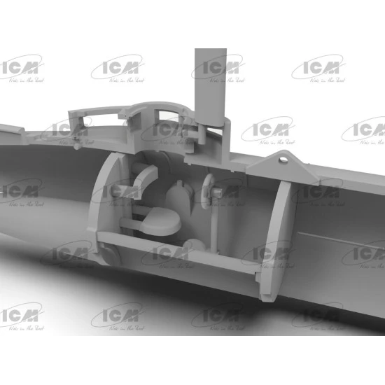 Icm S019 1/700 German Molch Class Midget Submarine From World War Ii