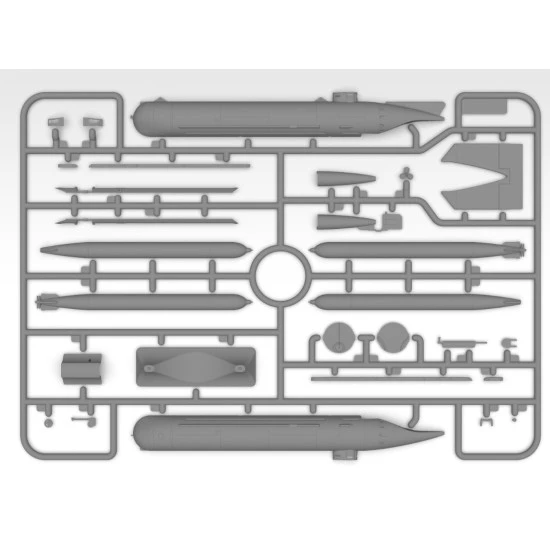 Icm S019 1/700 German Molch Class Midget Submarine From World War Ii