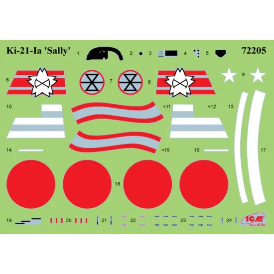 Icm Ds7204 Over The Skies Of China Ki 21 Ia Two Ki 27a 3 Models In A Set