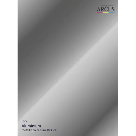 Arcus A095 Acrylic Paint Aluminium Saturated Color