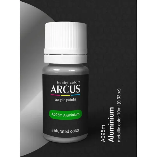 Arcus A095 Acrylic Paint Aluminium Saturated Color