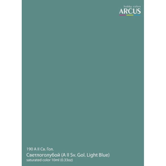 Arcus A190 Acrylic Paint A Ii St Gol Light Blue Saturated Color