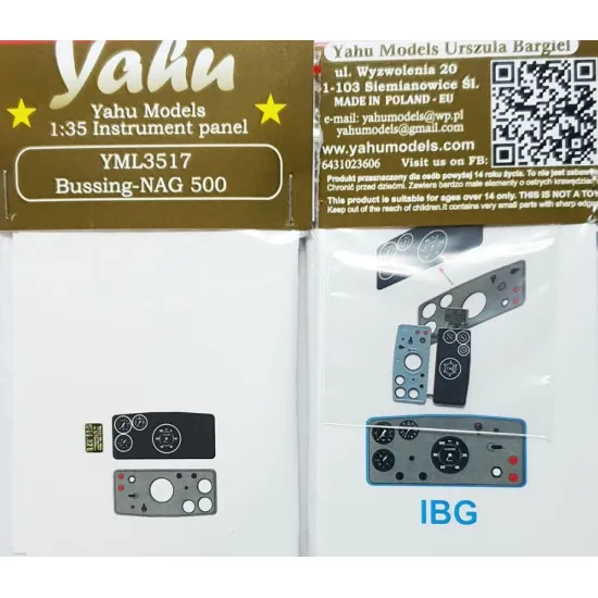 Yahu Model Yml3517 1/35 Bussing-nag 500 For Ibg Accessories Kit