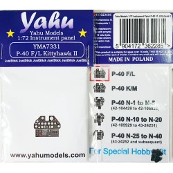 Yahu Model Yma7331 1/72 P-40 F/L Kittyhawk Ii For Special Hobby Accessories Kit