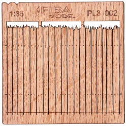 Model Scene Pl3-002 1/35 Wooden Fence Rough Cut Cedar Privacy Fence I