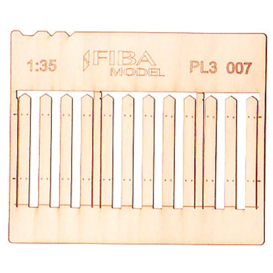 Model Scene Pl3-007 1/35 Wooden Fence Stockade Fence Boards Standard Size