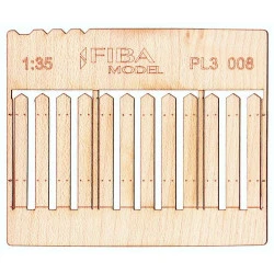 Model Scene Pl3-008 1/35 Wooden Fence Stockade Fence Boards Wider Size