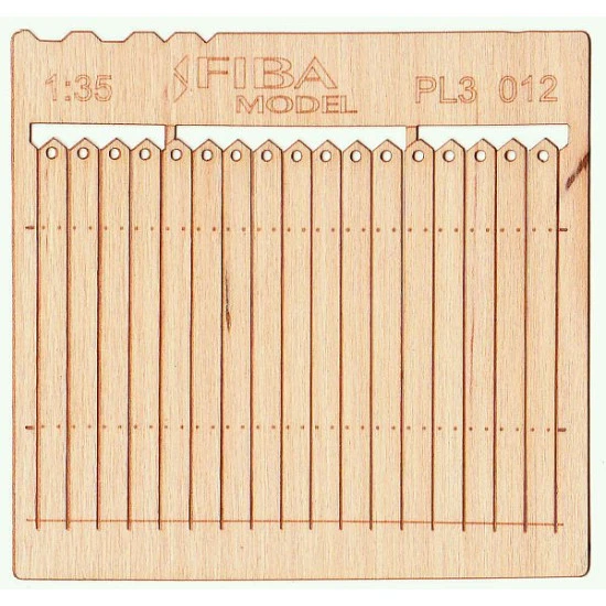 Model Scene Pl3-012 1/35 Wooden Fence Decorative European Wooden Fence