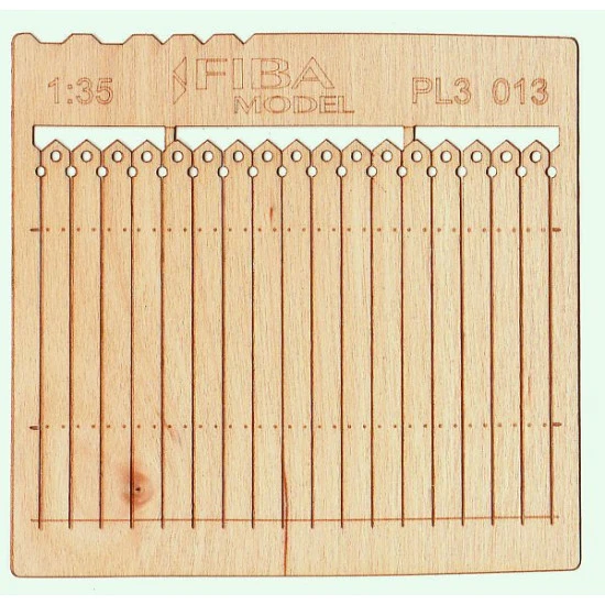 Model Scene Pl3-013 1/35 Wooden Fence Decorative European Wooden Fence