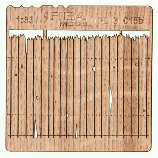 Model Scene Pl3-015 1/35 Wooden Fence Rotten Diorama Accessories