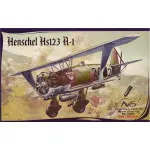 Henschel Hs123 A-1 aircraft 1/72 Avis 72004