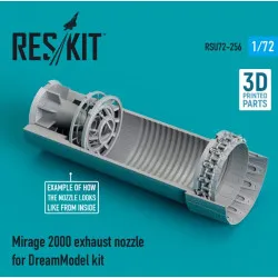 Reskit Rsu72-0256 1/72 Mirage 2000 Exhaust Nozzle For Dreammodel Kit 3d Printing