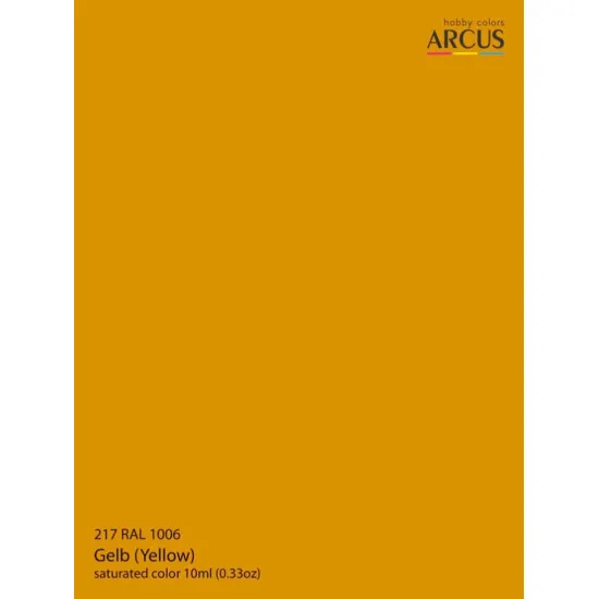 Arcus A217 Acrylic Paint Rral 1006 Gelb Saturated Color