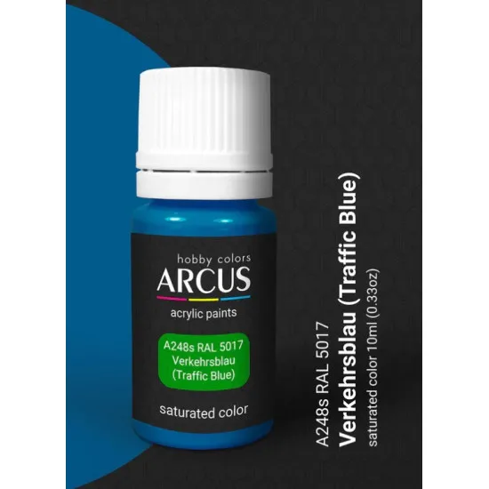 Arcus A248 Acrylic Paint Ral 5017 Verkehrsblau Saturated Color