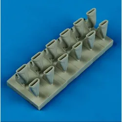 Quickboost 32143 1/32 Spitfire Mk Viii Exhaust Fishtail Accessories For Aircraft