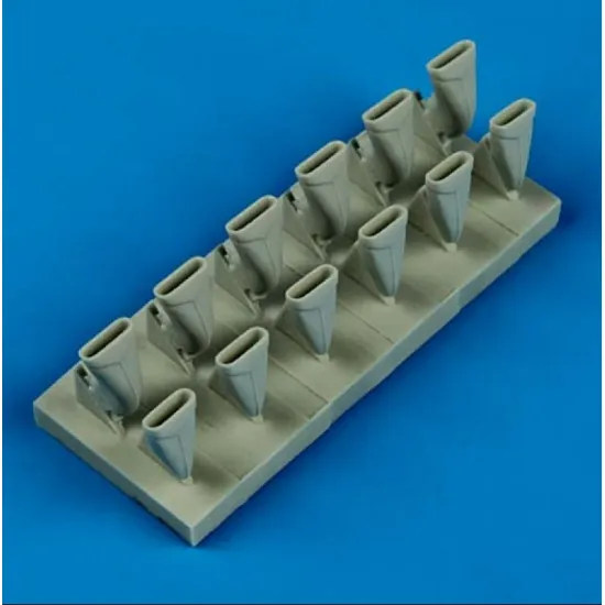 Quickboost 32143 1/32 Spitfire Mk Viii Exhaust Fishtail Accessories For Aircraft