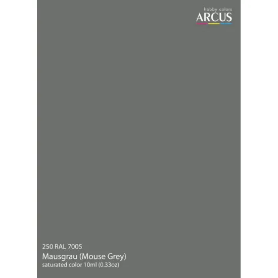 Arcus A250 Acrylic Paint Ral 7005 Mausgrau Saturated Color