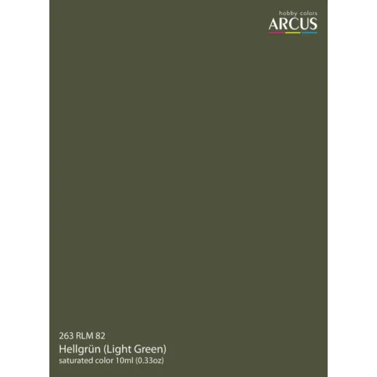 Arcus A263 Acrylic Paint Rlm 82 Hellgrun Saturated Color