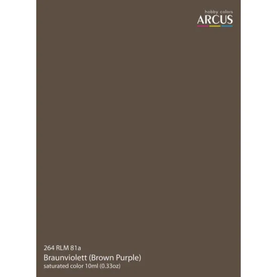 Arcus A264 Acrylic Paint Rlm 81a Braunviolett Saturated Color