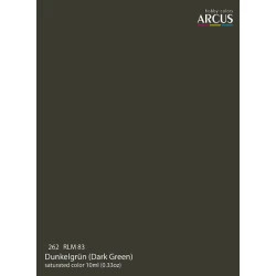 Arcus A262 Acrylic Paint Luftwaffe 262rlm83 Dunkelgrun Dark Green Saturated Color