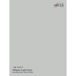 Arcus A268 Acrylic Paint 268 Rlm 77 Hellgrau Light Gray Saturated Color