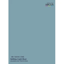 Arcus A280 Acrylic Paint Rlm 65 1938 Hellblau Saturated Color