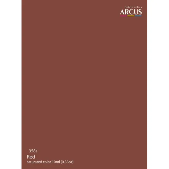 Arcus A358 Acrylic Paint Royal Air Force Red Saturated Color