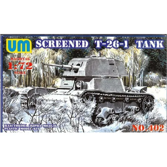 T-26-1E Soviet light tank 1/72 UMT 402