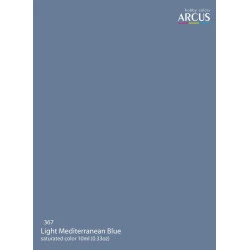 Arcus A367 Acrylic Paint Royal Air Force Light Mediterranean Blue Saturated Color