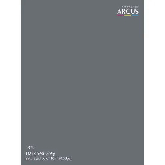 Arcus A379 Acrylic Paint Royal Air Force Extra Dark Sea Grey Saturated Color