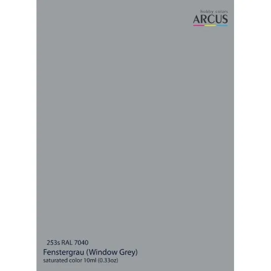 Arcus A253 Acrylic Paint Psu Ukraine Ral 7040 Window Grey Saturated Color