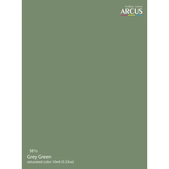 Arcus A381 Acrylic Paint Royal Air Force Grey Green Saturated Color