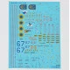 Foxbot 48-067a 1/48 Sukhoi Su27ubm Ukrainian Air Forces Digital Camouflage Decals With Masks